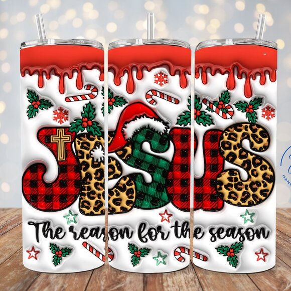 3D Christmas Jesus Tumbler, 3D Religious Christmas Tumbler, 3D Faith Tumbler - Picture 1 of 7